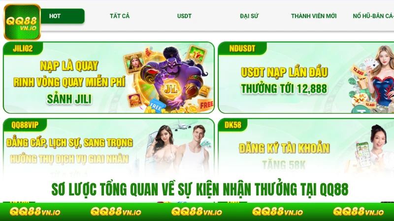Sơ lược tổng quan về sự kiện nhận thưởng tại QQ88